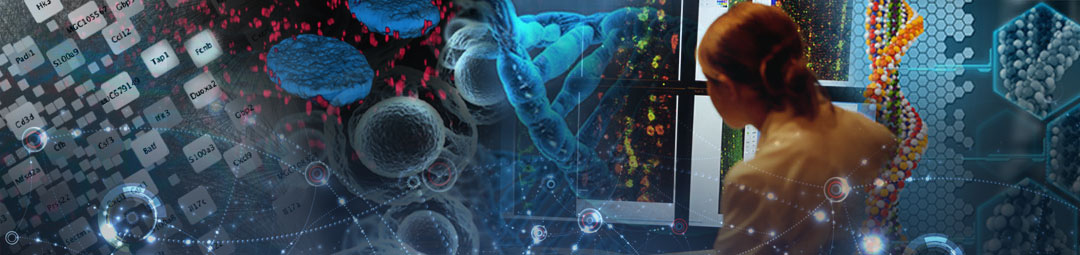 Montage of data, dna and analysis images